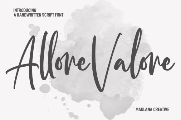 Allore Valore: The Script Font for Bold Branding