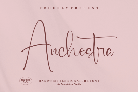 Anchestra: A Handwritten Font for Calm Editorial Design