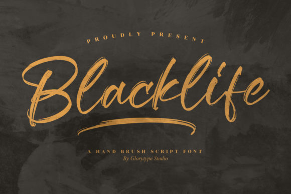 Blacklife: A Hand Brush Script Font for Editorial Design