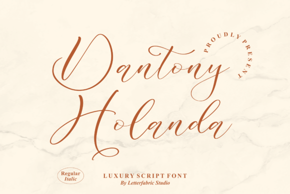 Dantony Holanda: A Dainty Script Font for Elegant Branding