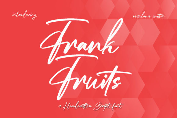 Frankfruits: A Handwritten Script Font for Bold Branding
