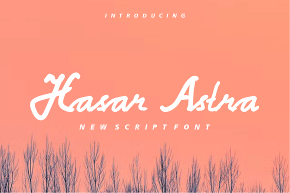 Hasar Astra: A Script Font for Bold Branding