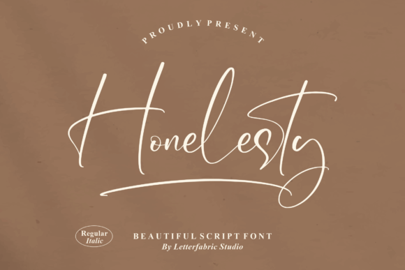 Honelesty: A Script Typeface for Editorial Design
