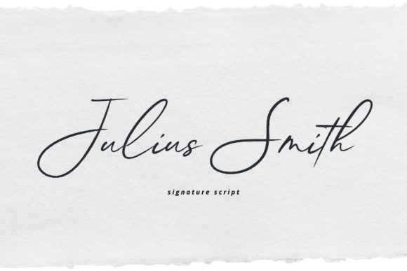 Julius Smith: A Script Font for Smart Branding