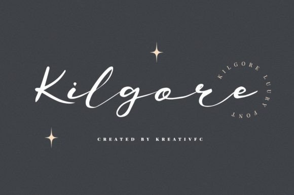 Kilgore Script Font for Crafters