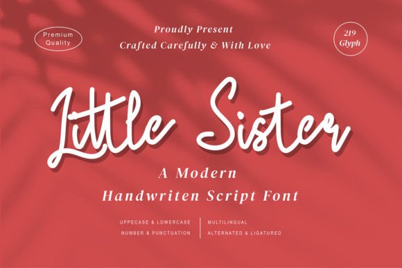 Little Sister: A Dazzling Script Font for Branding