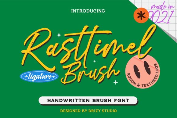 Rasttimel Brush: A Rough Script Font for Bold Branding