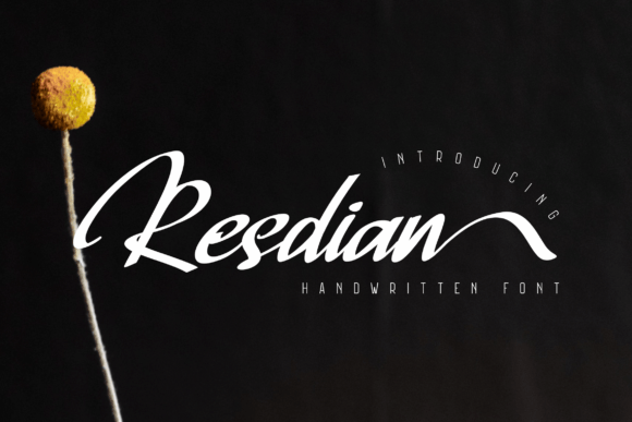 Resdian: A Dazzling Script Font for Crafters