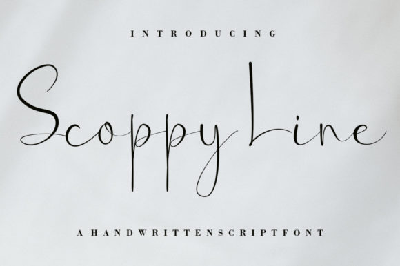 Scoppy Line: A Fluid Script Typeface for Modern Brands