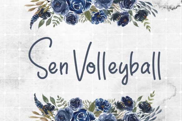 Sen Volleyball: A Delicate Script Font for Modern Branding