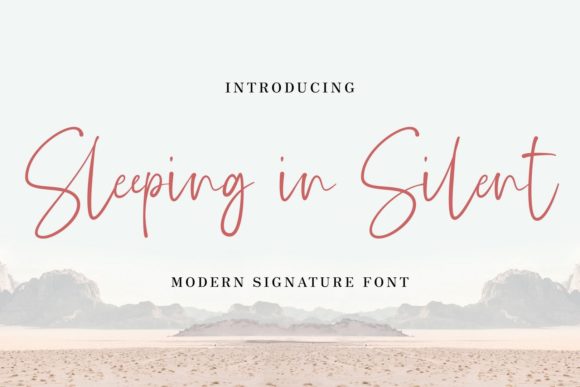 Sleeping in Silent: A Script Font for Editorial Design