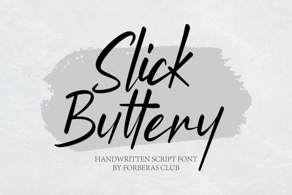 Slick Buttery Typeface for Branding