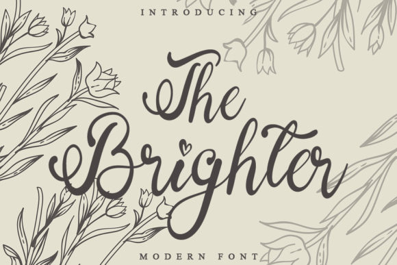The Brighter: A Dainty Script Font for Makers