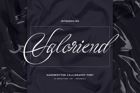 Valoriend: A Script Font for Editorial Design