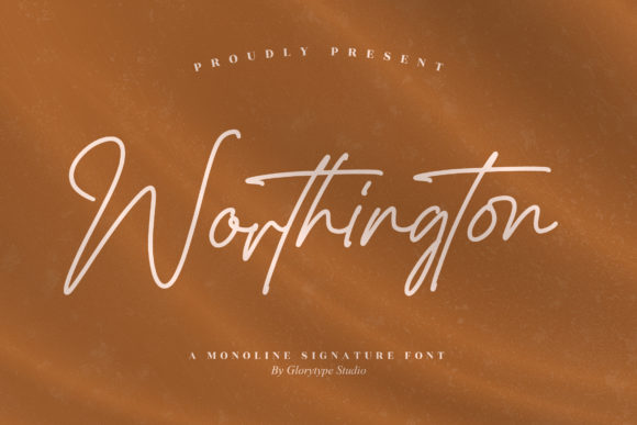Worthington: A Slim Script Font for Elegant Branding